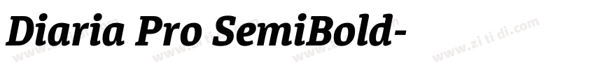 Diaria Pro SemiBold字体转换 Diaria Pro SemiBold字体转换